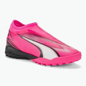 gyermek focicipő PUMA Ultra Match LL TT + Mid Jr poison pink/puma white/puma black (Ultra Match LL TT + Mid Jr 107772 01) kép