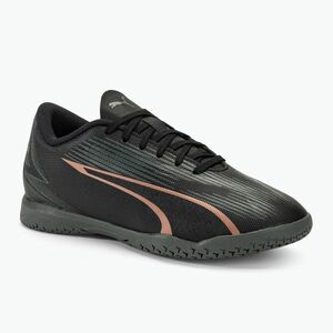 gyermek focicipő PUMA Ultra Play TT Jr puma black/copper rose (Ultra Play TT Jr 107780 02) kép