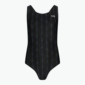 Női egyrészes fürdőruha TYR FUS FEM AEROBACK fekete (FUS FEM AEROBACK EAFUS6A) kép