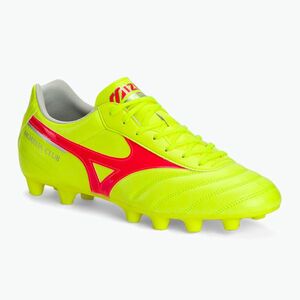Mizuno Morelia II Club MD biztonsági sárga/tüzes korall 2/galaxis ezüst férfi futballcipő (Morelia II Club MD P1GA241645) kép