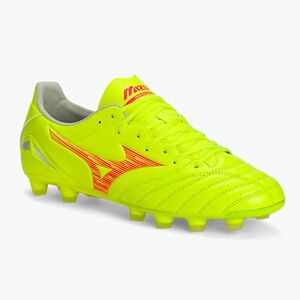 Mizuno Morelia Neo IV Pro MD biztonsági sárga/tüzes korall 2/galaxis ezüst férfi futballcipő (Morelia Neo IV Pro MD P1GA243445) kép