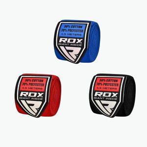 bokszkötszerek RDX Hand Wraps Combine Plus red/black/blue (Hand Wraps Combine Plus HWC-RBU+) kép