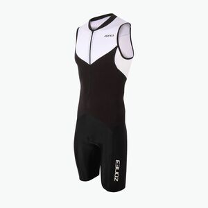 Férfi triatlonruha ZONE3 Lava Long Distance Trisuit black/white/red (Lava Long Distance Trisuit TS20MLTS101) kép