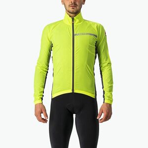 Férfi kerékpáros dzseki Castelli Squadra Stretch electric lime/dark gray (Squadra Stretch 4521511) kép