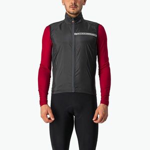 Férfi kerékpáros mellény Castelli Squadra Stretch light black/dark gray (Squadra Stretch 4521512) kép
