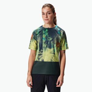 Női kerékpáros póló Endura Tropical Print Ltd ghillie green (Tropical Print Ltd W E6237GG) kép
