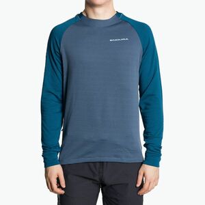 Férfi kerékpáros hosszú ujjú felső Endura Singletrack Fleece ensign blue (Singletrack Fleece E9155EB) kép