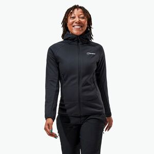 Berghaus Heuberg Hoody jet black/grey pinstripe marl női polár pulóver (Heuberg Hoody 4-A001378JA1) kép