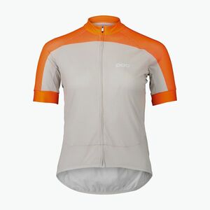 Női kerékpáros póló POC Essential Road Logo zink orange/granite grey (Essential Road Logo W 53300) kép
