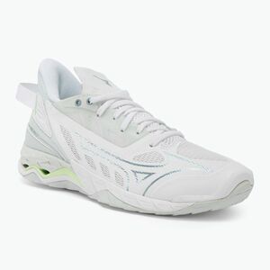 Női kézilabda cipő Mizuno Wave Mirage 5 white/glacial ridge/patinagreen (Wave Mirage 5 X1GB235035) kép