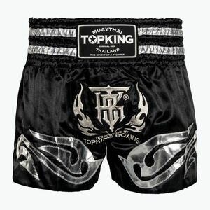 Top King Kickboxing edző rövidnadrág fekete/ezüst (Kickboxing TKTBS-094) kép