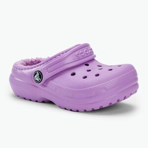 Gyerek papucs Crocs Classic Lined orchid (Classic Lined Clog Toddler 207009-5PR) kép