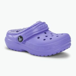 Gyerek papucs Crocs Classic Lined digital violet (Classic Lined Clog Toddler 207009-5PY) kép