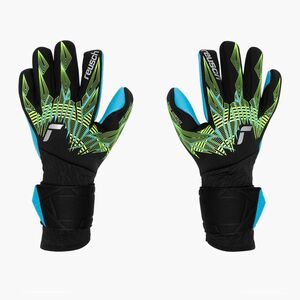 kapuskesztyű Reusch Pure Contact Aqua black/fluo lime/aqua (Pure Contact Aqua 5470400) kép
