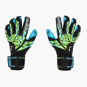 kapuskesztyű Reusch Attrakt Aqua black/fluo lime/aqua (Attrakt Aqua 5470439) kép