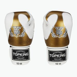Boxkesztyű Top King Muay Thai Empower white/gold (Muay Thai Empower TKBGEM-01-WH-GD-12OZ) kép
