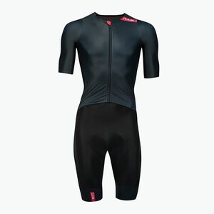 Férfi kerékpáros overall HUUB Strada Road Speed Suit Smooth Sleeve black/red (Strada Road Speed Suit Smooth Sleeve CYCSTRRSSSS) kép