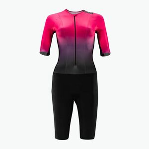 Női triatlonos overall HUUB Collective Tri Suit black/rose fade (Collective Tri Suit TCWLCRBW) kép