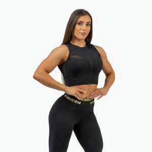Női sport top NEBBIA Mesh Intense black/gold (Mesh Intense 842) kép