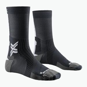 Kerékpáros zokni X-Socks Bike Perform Crew opal black/arctic white (Bike Perform Crew XS-BQPMS24U-B002) kép