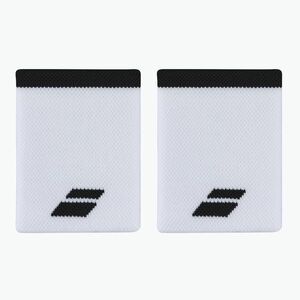 Csuklópánt Babolat Logo Jumbo Wristband 2 db white/black (Logo Jumbo Wristband 5UA1262) kép