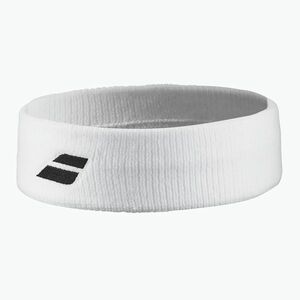 Fejpánt Babolat Logo Headband white/white (Logo Headband 5UB1301) kép