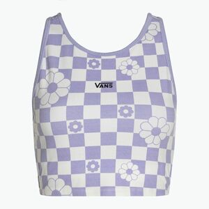 Női top Vans Longline Racerback Bralette Floral checkerboard/sweet lavender (Longline Racerback Bralette Floral VN00073RC8B1) kép