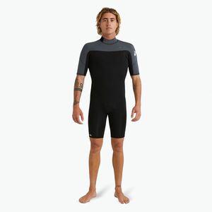 Férfi neoprén ruha Quiksilver 2/2 Everyday Sessions SS SP BZ black/gun metal (Everyday Sessions 2/2 mm Back Zip Springsuit EQYW503031-KSA0) kép