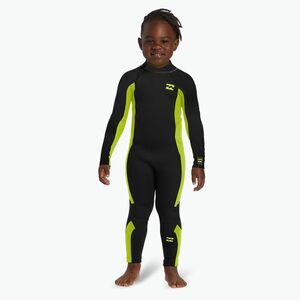 Gyerek neoprén ruha Billabong 3/2 mm Foil BZ FL fluro lime (3/2mm Toddler Foil Back Zip ABTW100107-FUL) kép