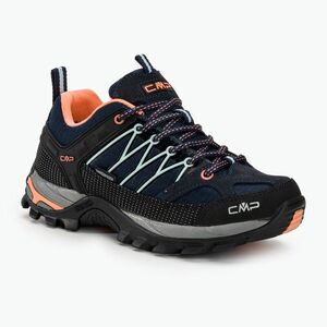Női trekking cipő CMP Rigel Low blue/giada/peach (Rigel Low Wp 3Q54456/92AD) kép