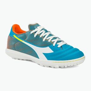 Férfi focicipő Diadora Brasil Elite Veloce GR TFR blue fluo/white/orange (Brasil Elite Veloce DD-101.179602) kép