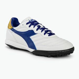 Férfi focicipő Diadora Brasil 2 R TFR white/blue/gold (Brasil 2 DD-101.179604) kép