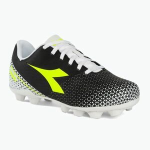 Gyerek focicipő Diadora Pichichi 6 MD JR black/yellow fluo/white (Pichichi 6 DD-101.179613) kép