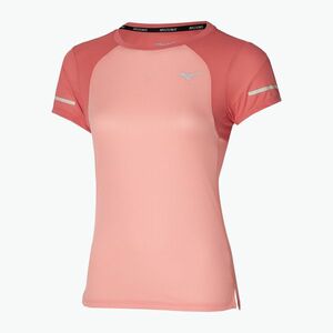 Női futópóló Mizuno DryAeroFlow Tee apricot blush (DryAeroFlow Tee J2GAA20451) kép