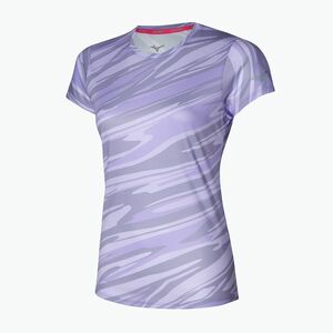 Női futópóló Mizuno Core Graphic Tee pastel lilac (Impulse Core Graphic Tee J2GAA20869) kép