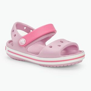 Gyerek szandál Crocs Crockband Kids Sandal ballerina pink (Crocband Sandal Kids 12856-6GD) kép