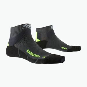 Férfi futózokni X-Socks Run Discovery 4.0 charcoal/phyton yellow/black (Run Discovery 4.0 XSRS54S23M) kép