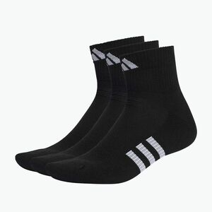 Zokni adidas Prf Cush Mid 3 darab black (Prf Cush Mid 3P IC9519) kép