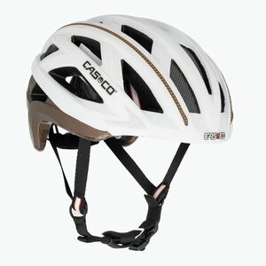 Kerékpáros sisak CASCO Cuda 2 Strada white/mocca (Cuda 2 Strada 04.1632) kép