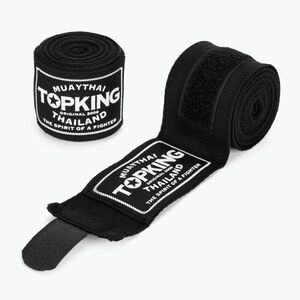 Bokszoló bandázsok Top King 450 cm black (THKWR-01) kép