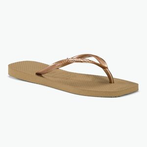 Havaianas Square Logo Metallic rose gold / rose gold női flip-flop papucs (Square Logo Metallic H4148257) kép