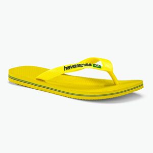 Havaianas Brasil Logo Neon citrus yellow / citrus yellow flip-flop papucs (Brasil Logo Neon H4149370) kép