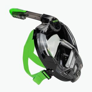 Egész arcos snorkeling maszk SEAC Libera black/green lime (Libera 170-5NL/SBL) kép