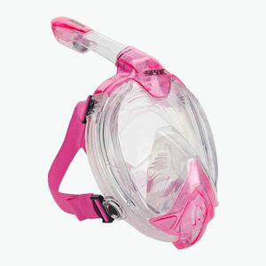 Egész arcos snorkeling maszk SEAC Libera transparent/pink (Libera 170-7TP/SKL) kép