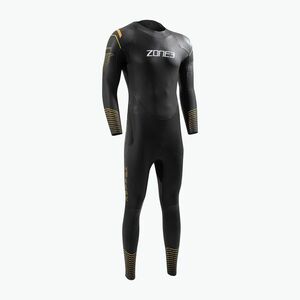 Férfi neoprén ruha ZONE3 Thermal Aspect Breaststroke black/orange/yellow (Thermal Aspect Breaststroke WS21MTMA101) kép