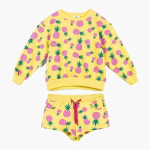 Gyerek szett KID STORY Pulóver és Rövidnadrág sweet pineapple (Bluza i Spodenki SETBLSHSP) kép