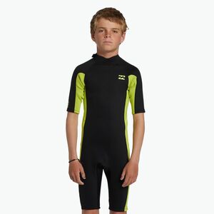 Gyerek neoprén ruha Billabong 2 mm Foil BZ FL fluro lime (2/2 mm Foil Back Zip Spring ABBW500113-FUL) kép