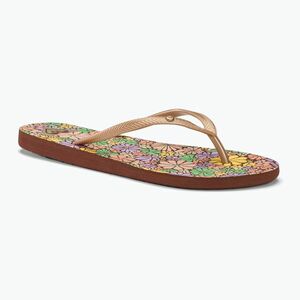 Női flip-flop papucs ROXY Bermuda Print brown combo (Bermuda Print ARJL100871) kép