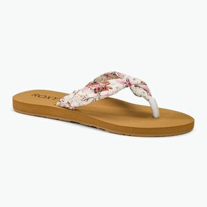 Női flip-flop papucs ROXY Paia V white/crazy pink print (Paia V ARJL101175) kép