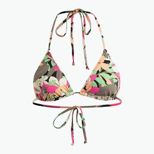 Fürdőruha felső ROXY Printed Beach Classics Tiki Tri anthracite palm song s (PT Beach Classics Tiki Tri ERJX305195) kép